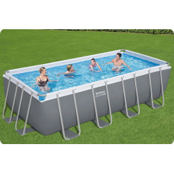 Piscina cu cadru Bestway Power Steel 56671N (Grey/Blue) Thumb