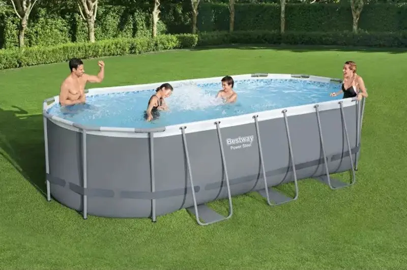 Каркасный бассейн Bestway Power Steel 56710 (Grey)