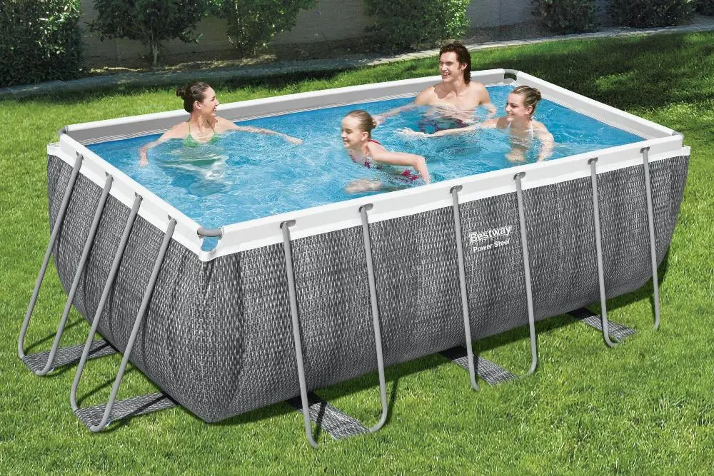 Piscina cu cadru Bestway Power Steel 56722 BW (Grey) - 3