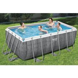 Каркасный бассейн Bestway Power Steel 56722BW (Grey) Thumb