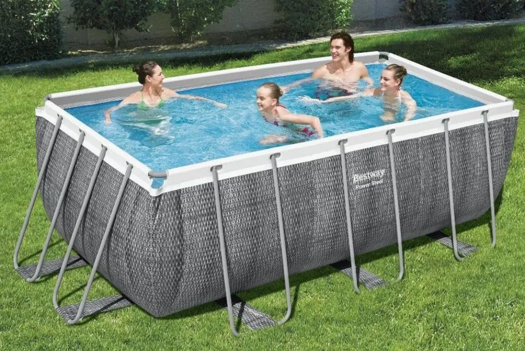 Каркасный бассейн Bestway Power Steel 56722BW (Grey) - 2