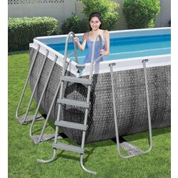 Каркасный бассейн Bestway Power Steel 56722BW (Grey) Thumb