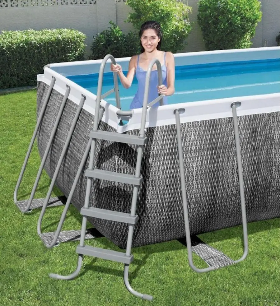 Каркасный бассейн Bestway Power Steel 56722BW (Grey) - 3