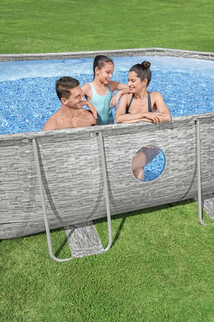 Piscina cu cadru Bestway Power Steel 56946 BW (Grey) - 5
