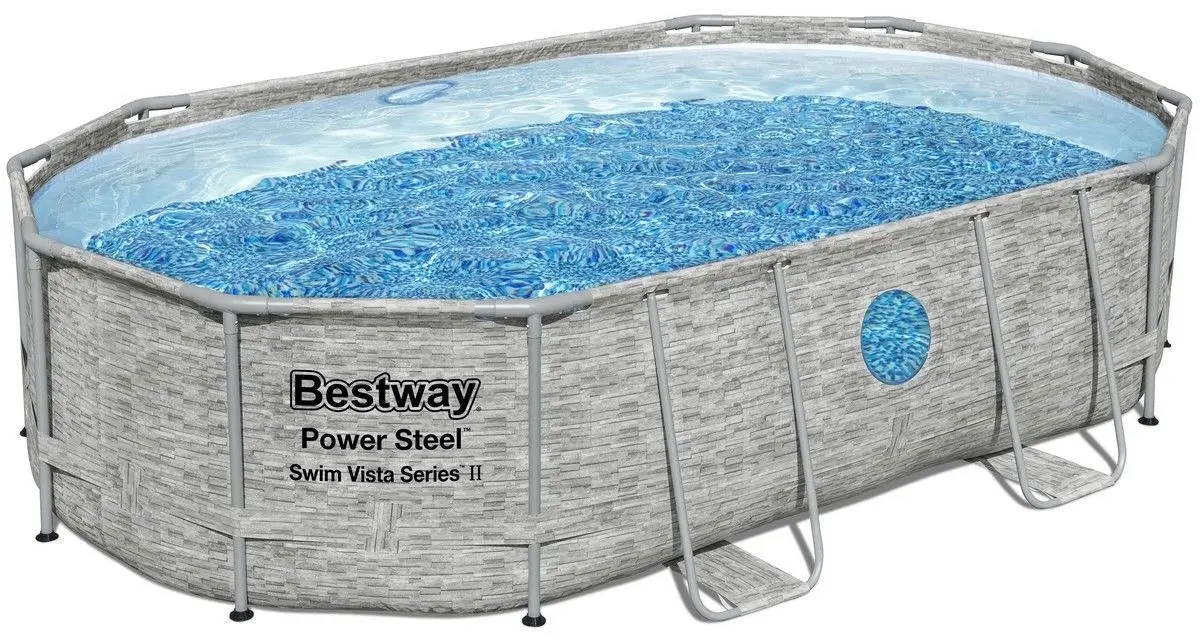 Piscina cu cadru Bestway Power Steel 56946 BW (Grey)