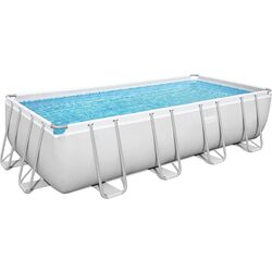 Piscina cu cadru Bestway Power Steel Rectangular 56670 (Grey) Thumb