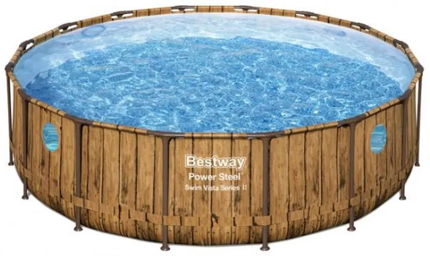 Каркасный бассейн Bestway Power Steel Vista 56725 4.88x1.22m (Brown)