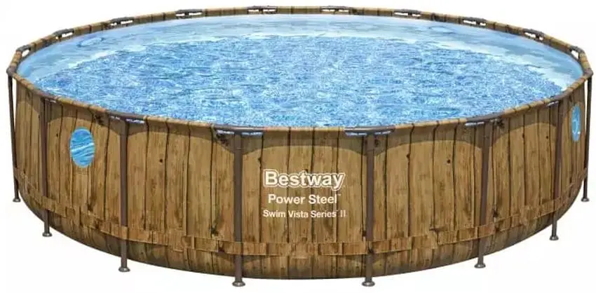 Каркасный бассейн Bestway Power Steel Vista 56977 5.49x1.22m (Brown)