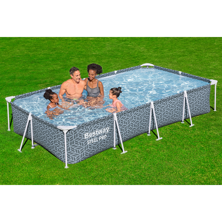 Каркасный бассейн Bestway Steel Pro 561FT (Grey)