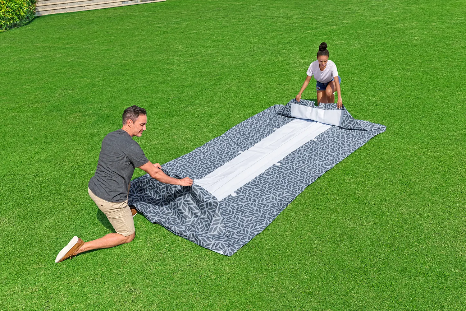 Piscina cu cadru Bestway Steel Pro 561FT (Grey)