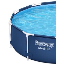 Каркасный бассейн Bestway Steel Pro 56677 BW (Blue) Thumb