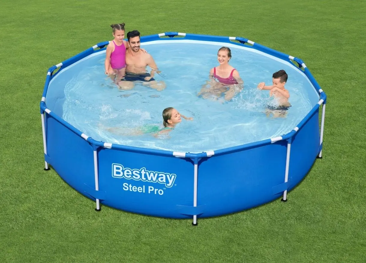 Каркасный бассейн Bestway Steel Pro 56677 BW (Blue) - 4