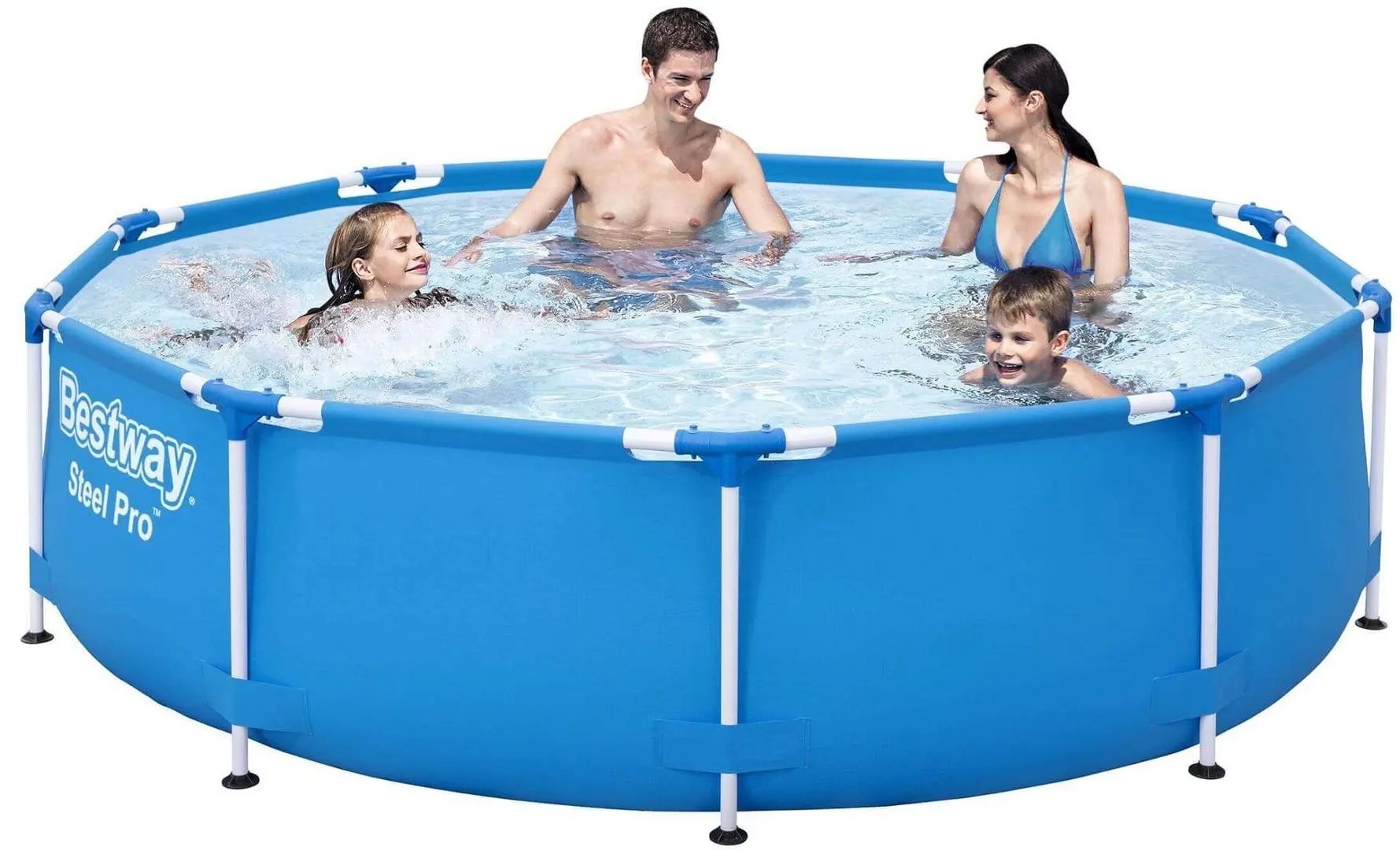 Каркасный бассейн Bestway Steel Pro 56677 BW (Blue) - 5