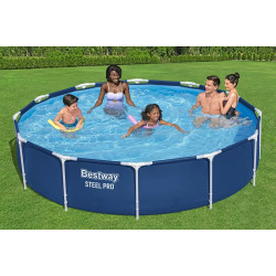 Piscina cu cadru Bestway Steel Pro 56706BW (Dark Blue) Thumb