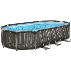 Piscina cu cadru Bestway Steel Pro Max 5611R-17W1 (Grey/Blue)