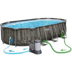 Каркасный бассейн Bestway Steel Pro Max 5611R-17W1 (Grey/Blue) Thumb