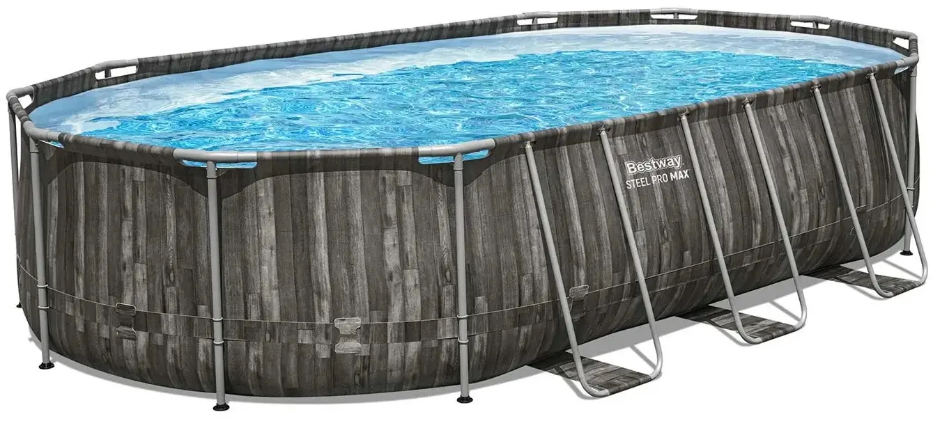 Каркасный бассейн Bestway Steel Pro Max 5611R-M (Grey/Blue) - 7