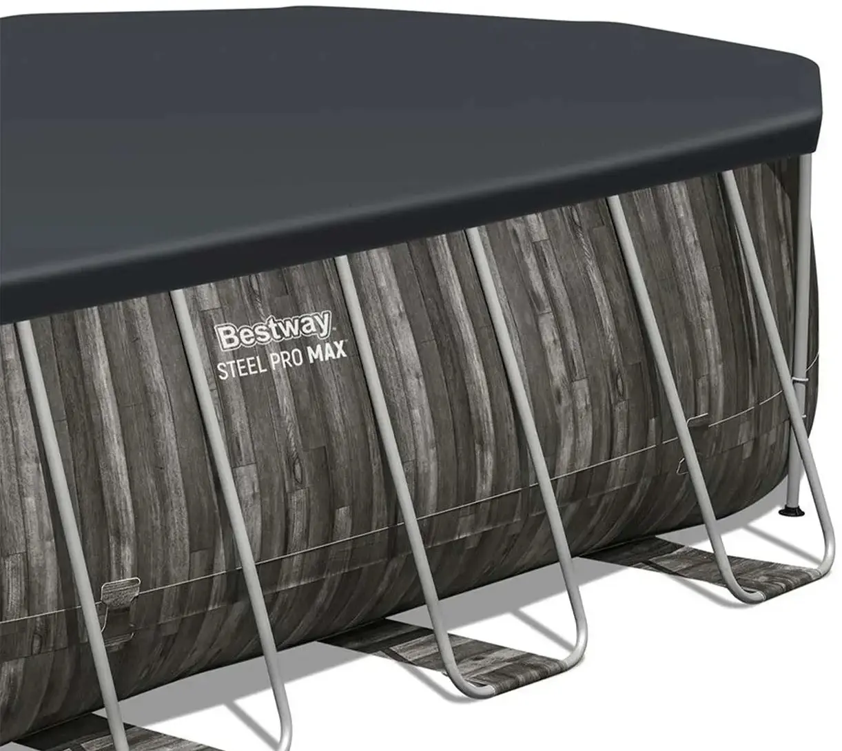 Каркасный бассейн Bestway Steel Pro Max 5611R-M (Grey/Blue) - 8