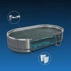 Каркасный бассейн Bestway Steel Pro Max 5614A-16w1 (Grey/Blue) Thumb