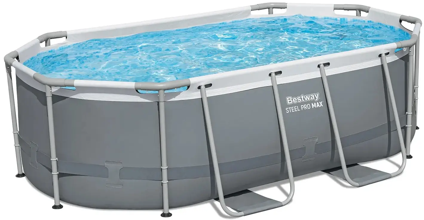 Каркасный бассейн Bestway Steel Pro Max 5614A-M (Grey/Blue) - 3