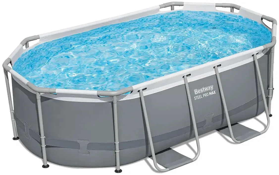 Каркасный бассейн Bestway Steel Pro Max 5614A-M (Grey/Blue)