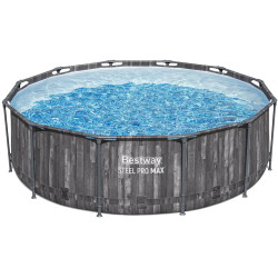 Каркасный бассейн Bestway Steel Pro Max 5614X-17W1 (Grey/Blue) Thumb