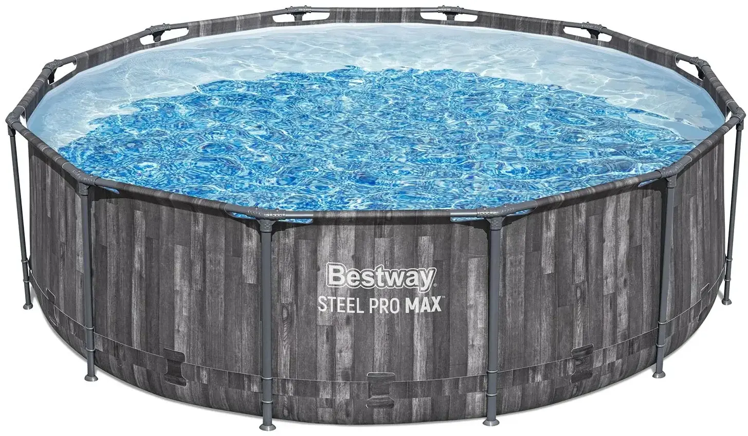 Каркасный бассейн Bestway Steel Pro Max 5614X-17W1 (Grey/Blue) - 2