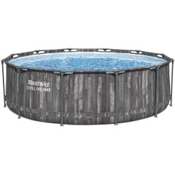 Каркасный бассейн Bestway Steel Pro Max 5614X-17W1 (Grey/Blue) Thumb