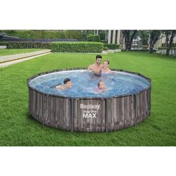 Piscina cu cadru Bestway Steel Pro MAX 5614Z 4.27x1.07m (Grey) Thumb