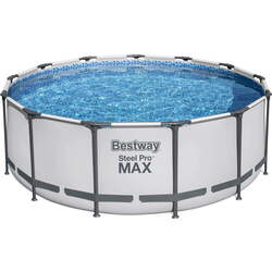Piscina cu cadru Bestway Steel Pro Max 5618W BW (Light Gray)