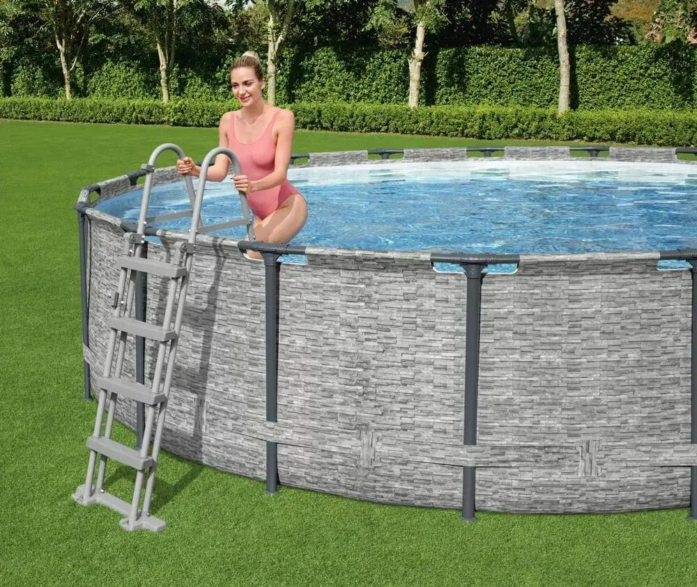 Piscina cu cadru Bestway Steel Pro Max 5618Y BW (Grey)