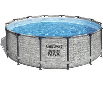 Каркасный бассейн Bestway Steel Pro Max 5619E (Grey)