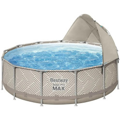 Piscina cu cadru Bestway Steel Pro Max 561FYBW (Beige/Blue)