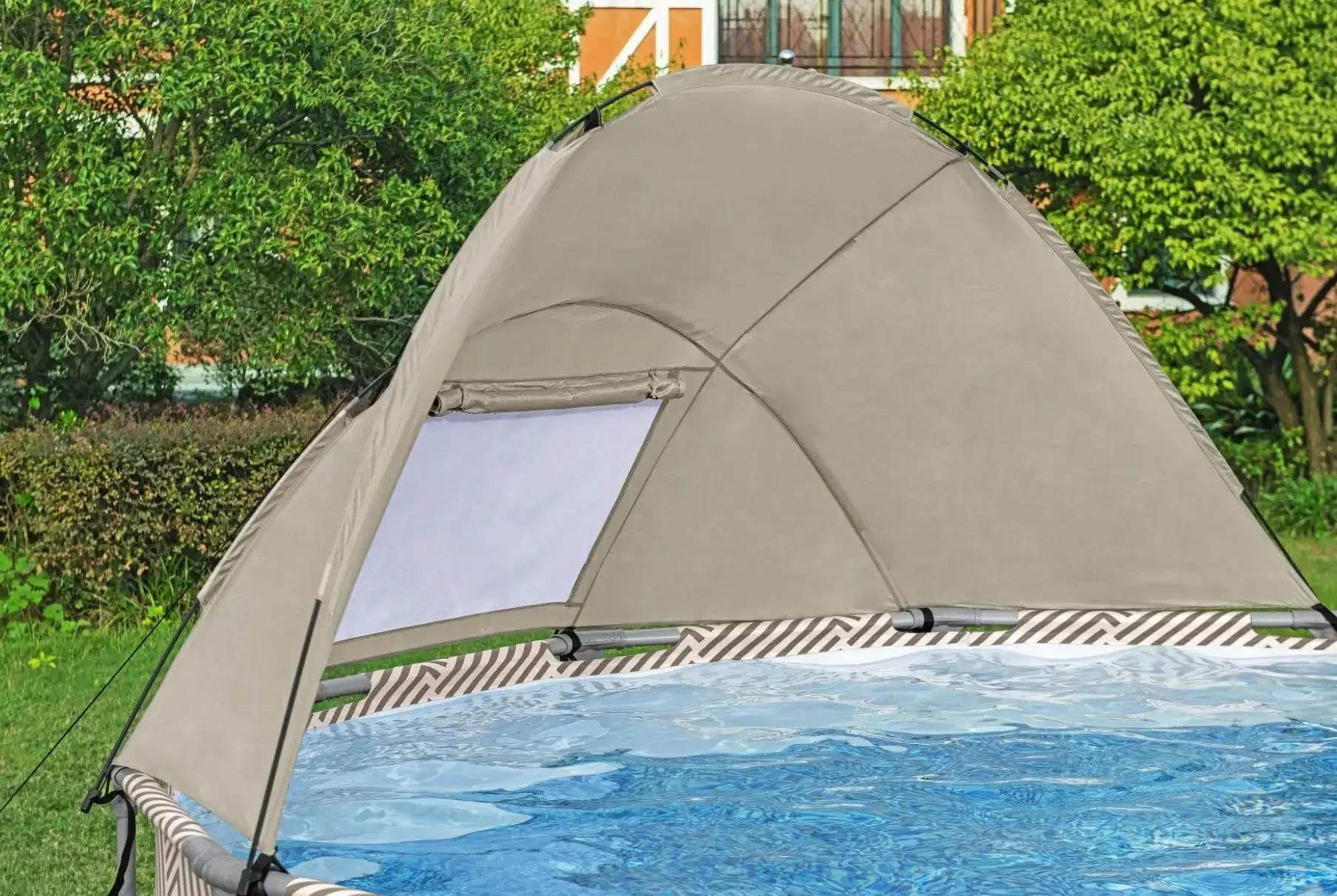 Piscina cu cadru Bestway Steel Pro Max 561FYBW (Beige/Blue) - 4
