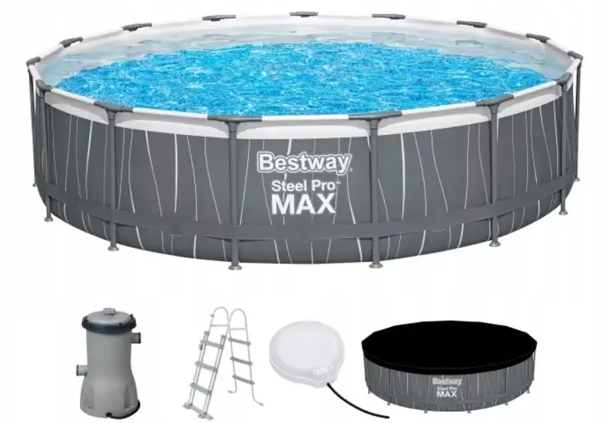 Piscina cu cadru Bestway Steel Pro Max 561GDBW (Grey/Blue) - 2
