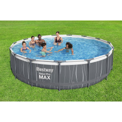 Piscina cu cadru Bestway Steel Pro Max 561GDBW (Grey/Blue) Thumb