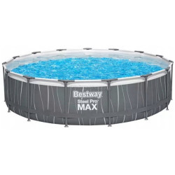 Piscina cu cadru Bestway Steel Pro Max 561GDBW (Grey/Blue)