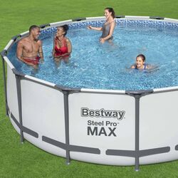 Piscina cu cadru Bestway Steel Pro Max 56260 (Grey) Thumb