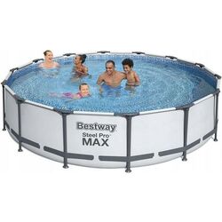Piscina cu cadru Bestway Steel Pro Max 56406 BW (Grey) Thumb