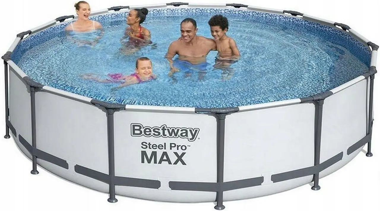 Piscina cu cadru Bestway Steel Pro Max 56406 BW (Grey) - 4