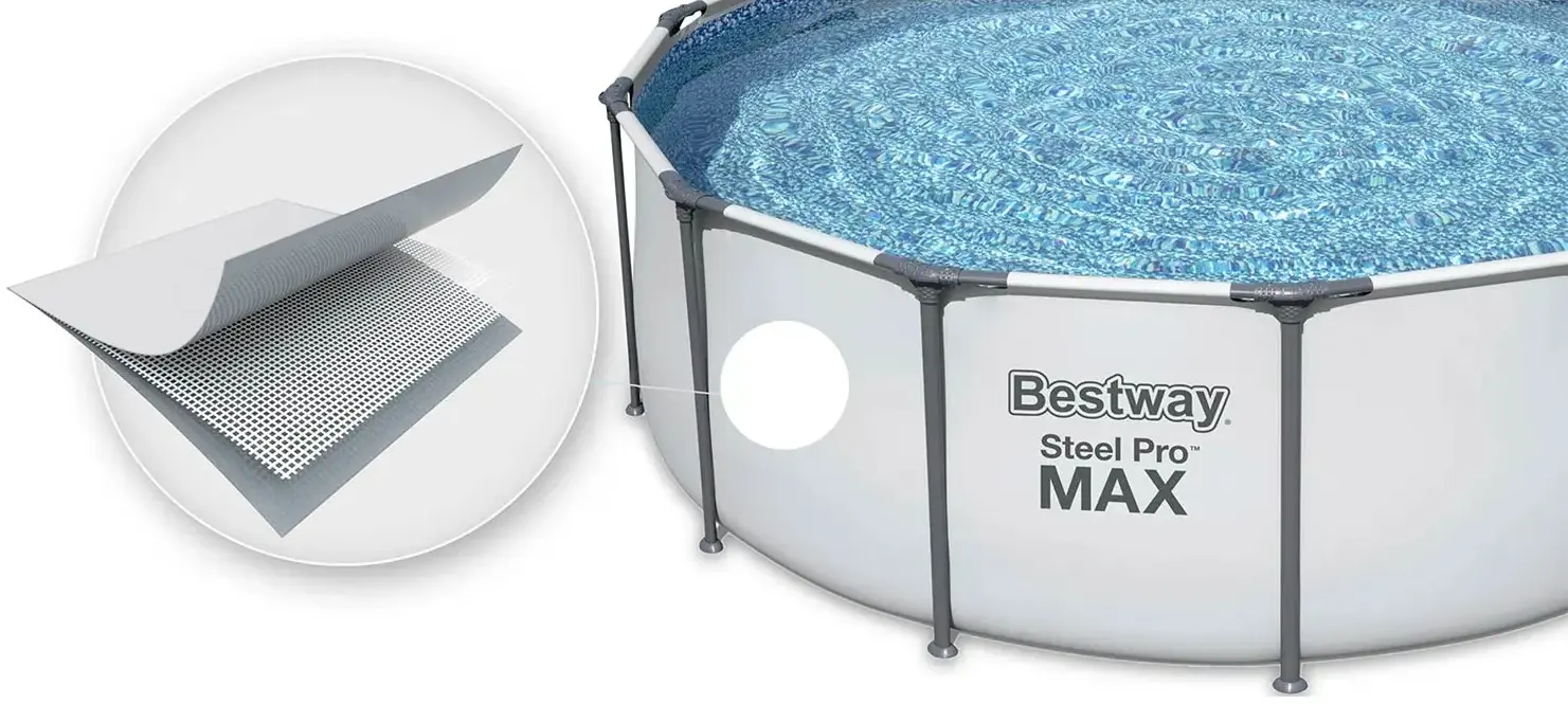 Каркасный бассейн Bestway Steel Pro Max 56408 (White/Blue) - 3