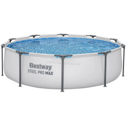 Каркасный бассейн Bestway Steel Pro Max 56408 (White/Blue)