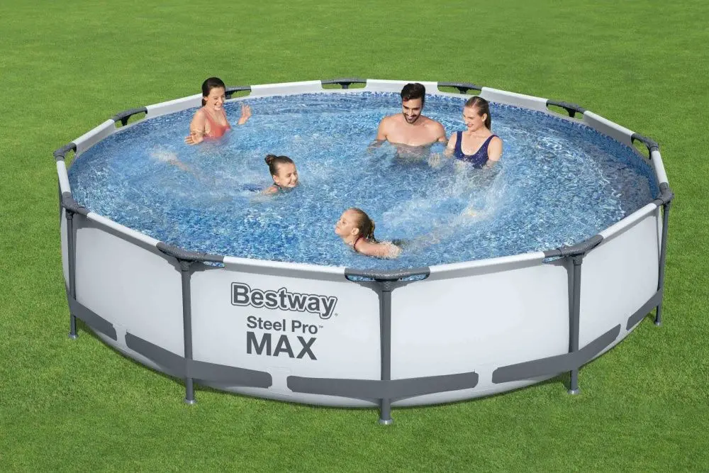 Piscina cu cadru Bestway Steel Pro Max 56416 BW (Grey) - 4