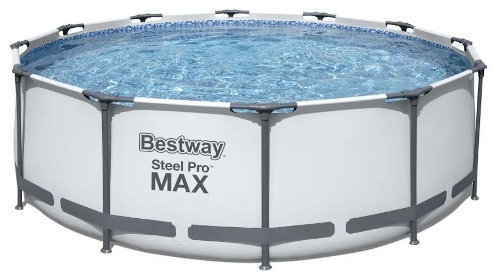 Piscina cu cadru Bestway Steel Pro Max 56420 BW (Grey)