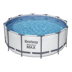Каркасный бассейн Bestway Steel Pro Max 56420 BW (Grey)