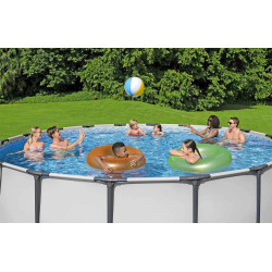 Каркасный бассейн Bestway Steel Pro Max 56438-17W1 (White/Blue) Thumb