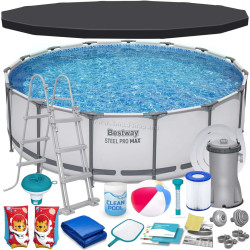 Каркасный бассейн Bestway Steel Pro Max 56438-17W1 (White/Blue)
