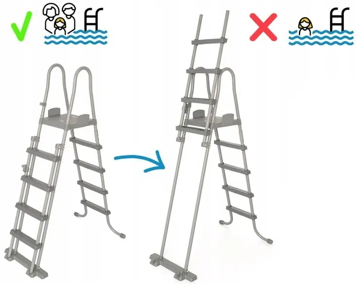 Piscina cu cadru Bestway Steel Pro Max 56442BW (Grey/Blue) - 11