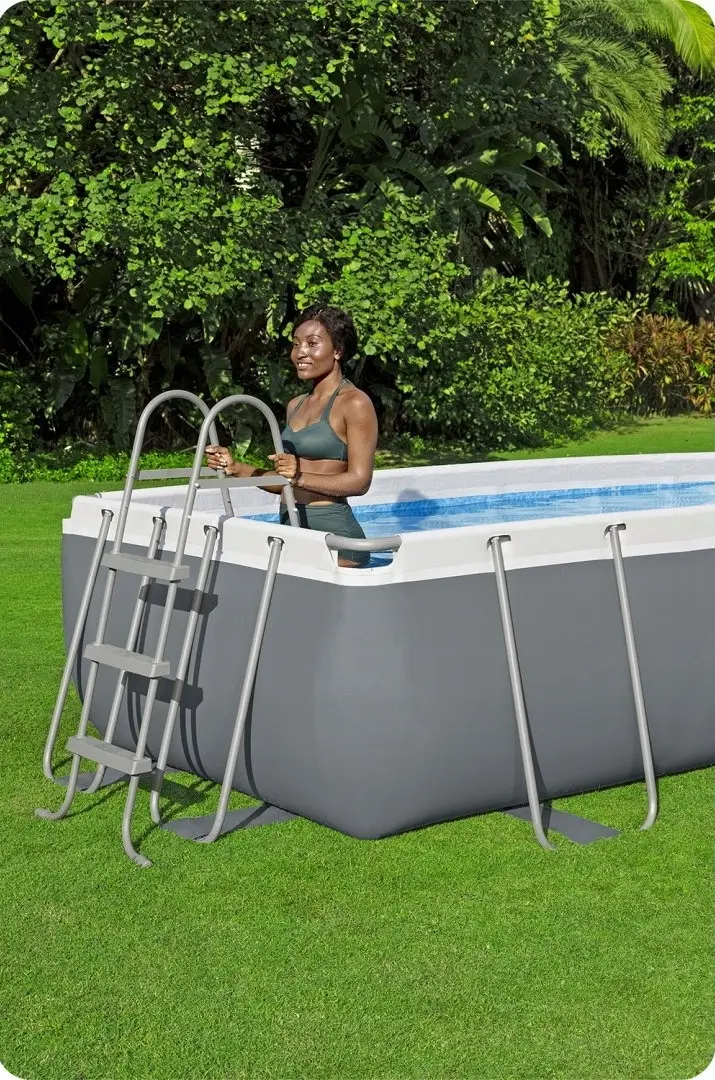Piscina cu cadru Bestway Steel Pro Max 56442BW (Grey/Blue) - 4