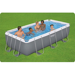 Piscina cu cadru Bestway Steel Pro Max 56442BW (Grey/Blue) Thumb